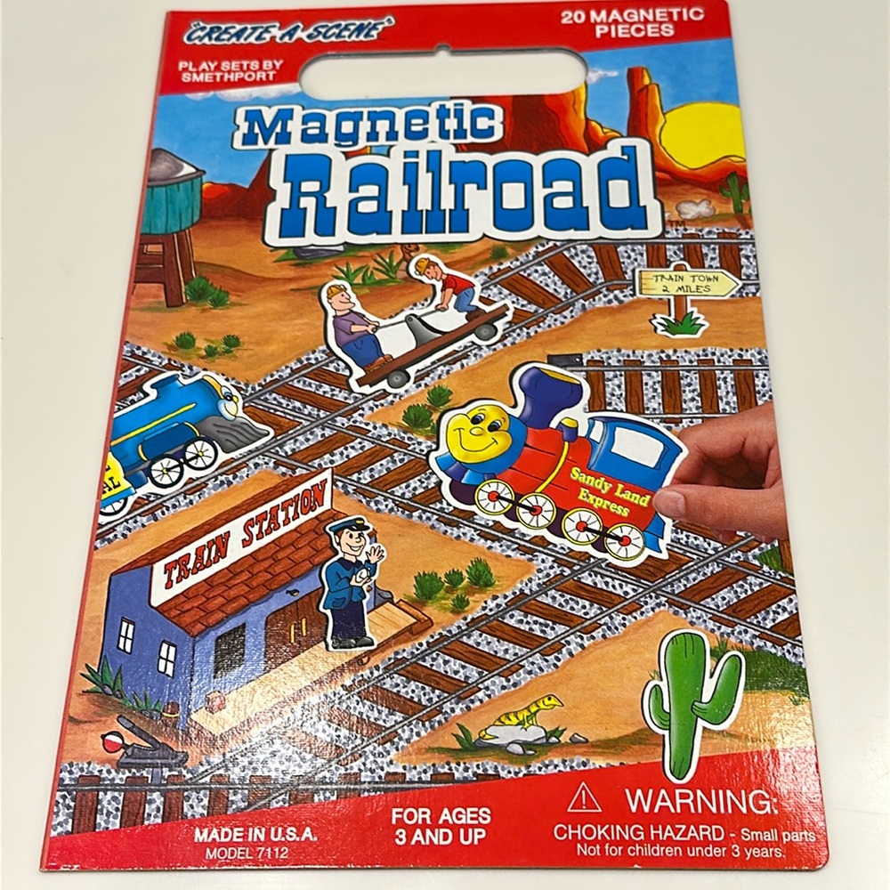 CREATE A SCENE Railroad/Train Magnetic Playset Complete (20 Magnets)